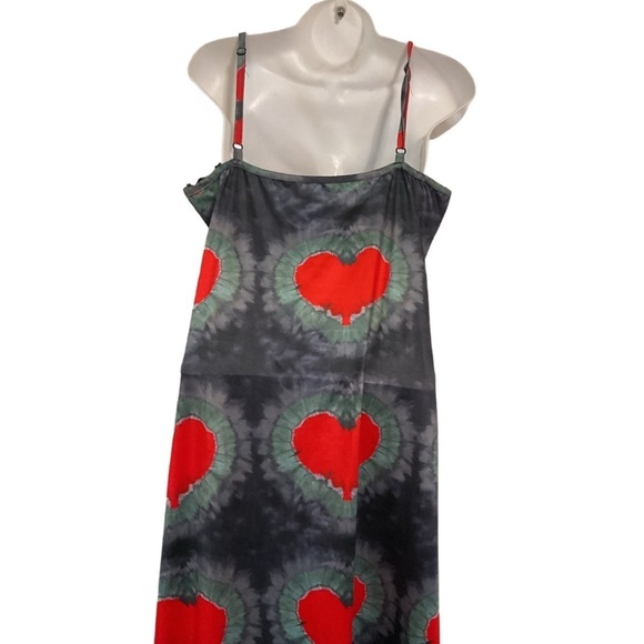 O-MIGHTY Women's Blue Red Dress sleeveless maxi - Picture 3 of 13